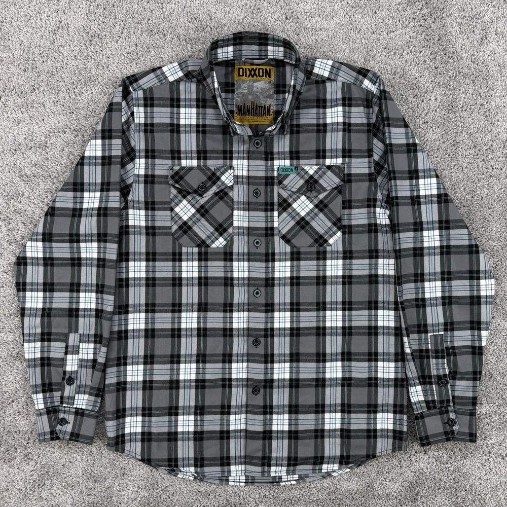 Dixxon Flannel Co Manhattan Shirt Men's M Plaid Long Sleeve Button Down 10 Years